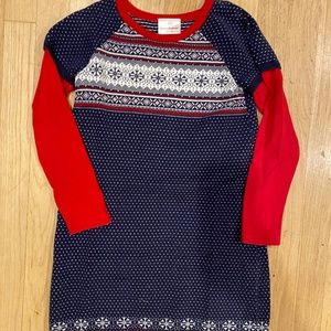 Hanna Andersson Sweater Dress- size 120 (6-7)
